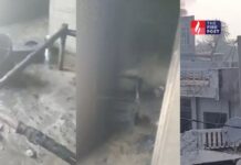 पहली मंजिल पर गैस सिलेंडर फटा, खिड़कियां उड़कर गिरीं, पड़ोसी महिला ने वीडियो में कैद किया मंजर Rajasthan News