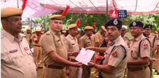 CID अपराध शाखा के 96 पुलिसकर्मियों का सम्मान, एडीजी बिपिन पाण्डेय ने दिए सेवा चिन्ह Rajasthan News
