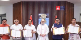 अमित शाह की मौजूदगी में ऐतिहासिक समझौता, 4 राज्यों के नर्मदा भुगतान विवाद का हुआ समाधान Narmada Award: