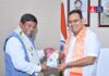 मुख्यमंत्री भजनलाल शर्मा से मिले पश्चिम बंगाल विधानसभा अध्यक्ष रथीन्द्र बोस CM Bhajanlal Sharma