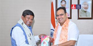 मुख्यमंत्री भजनलाल शर्मा से मिले पश्चिम बंगाल विधानसभा अध्यक्ष रथीन्द्र बोस CM Bhajanlal Sharma